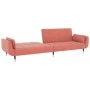 2-Sitzer-Schlafsofa mit zwei rosa Samtkissen von , Sofas - Ref: Foro24-337586, Preis: 308,55 €, Rabatt: %