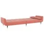 2-Sitzer-Schlafsofa mit zwei rosa Samtkissen von , Sofas - Ref: Foro24-337586, Preis: 308,55 €, Rabatt: %