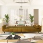 2-Sitzer-Schlafsofa mit zwei braunen Samtkissen von , Sofas - Ref: Foro24-337590, Preis: 308,60 €, Rabatt: %