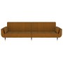 2-Sitzer-Schlafsofa mit zwei braunen Samtkissen von , Sofas - Ref: Foro24-337590, Preis: 308,60 €, Rabatt: %