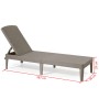 Keter Jaipur Lounger Cappuccino Color 235163 by , Loungers - Ref: Foro24-420018, Price: 90,21 €, Discount: %
