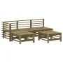 Juego de sofás de jardín 5 piezas madera de pino impregnada de , Conjuntos de jardín - Ref: Foro24-3186556, Precio: 283,76 €,...