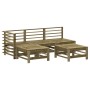 Gartensofa-Set 5-teilig aus imprägniertem Kiefernholz von , Gartensets - Ref: Foro24-3186563, Preis: 281,75 €, Rabatt: %