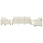 Cream velvet 3-piece sofa set with cushions by , Sofas - Ref: Foro24-3201484, Price: 743,44 €, Discount: %