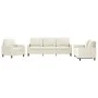 Dreiteilige Sofagarnitur aus cremefarbenem Samt mit Kissen von , Sofas - Ref: Foro24-3201484, Preis: 707,95 €, Rabatt: %