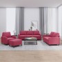 Sofa set with cushions 4 pieces red velvet by , Sofas - Ref: Foro24-3201490, Price: 610,41 €, Discount: %