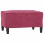Sofa set with cushions 4 pieces red velvet by , Sofas - Ref: Foro24-3201490, Price: 610,41 €, Discount: %