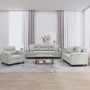 Sofa set with cushions 3 pieces light gray microfiber fabric by , Sofas - Ref: Foro24-3202303, Price: 883,25 €, Discount: %