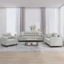 Sofa set with cushions 3 pieces light gray microfiber fabric by , Sofas - Ref: Foro24-3202303, Price: 867,73 €, Discount: %