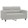 Sofa set with cushions 3 pieces light gray microfiber fabric by , Sofas - Ref: Foro24-3202303, Price: 867,73 €, Discount: %