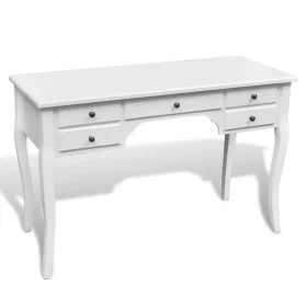 French wooden desk with curved legs and 5 drawers by , Desks - Ref: Foro24-241734, Price: 236,25 €, Discount: %