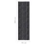 Anthracite gray chenille mosquito net curtain 56x200 cm by , Mosquito nets for windows - Ref: Foro24-315141, Price: 38,88 €, ...