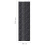 Anthrazitgrauer Chenille-Moskitonetzvorhang 56x200 cm von , Moskitonetze für Fenster - Ref: Foro24-315141, Preis: 35,59 €, Ra...