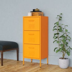 Mustard steel storage cabinet 42.5x35x101.5 cm by , Lockers and storage cabinets - Ref: Foro24-336182, Price: 124,22 €, Disco...