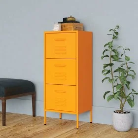 Mustard steel storage cabinet 42.5x35x101.5 cm by , Lockers and storage cabinets - Ref: Foro24-336182, Price: 122,50 €, Disco...