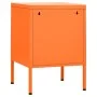 Nachttisch aus orangefarbenem Stahl, 35 x 35 x 51 cm von , Nachttische - Ref: Foro24-336210, Preis: 70,76 €, Rabatt: %