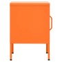 Mesita de noche acero naranja 35x35x51 cm de , Mesitas de noche - Ref: Foro24-336210, Precio: 71,87 €, Descuento: %