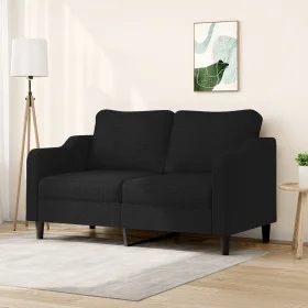2-Sitzer-Sofa aus schwarzem Stoff, 140 cm von , Sofas - Ref: Foro24-359363, Preis: 220,95 €, Rabatt: %