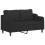 2-Sitzer-Sofa aus schwarzem Stoff, 140 cm von , Sofas - Ref: Foro24-359363, Preis: 224,14 €, Rabatt: %