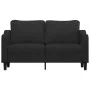 2-seater black fabric sofa 140 cm by , Sofas - Ref: Foro24-359363, Price: 220,95 €, Discount: %
