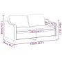 2-seater black fabric sofa 140 cm by , Sofas - Ref: Foro24-359363, Price: 220,95 €, Discount: %