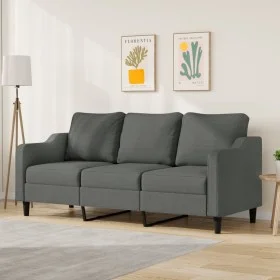 3-seater sofa in dark gray fabric 180 cm by , Sofas - Ref: Foro24-359368, Price: 263,30 €, Discount: %