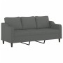 3-seater sofa in dark gray fabric 180 cm by , Sofas - Ref: Foro24-359368, Price: 281,76 €, Discount: %