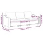 3-seater sofa in dark gray fabric 180 cm by , Sofas - Ref: Foro24-359368, Price: 281,76 €, Discount: %