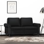2-seater sofa in black synthetic leather 120 cm by , Sofas - Ref: Foro24-359499, Price: 235,83 €, Discount: %