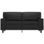 2-seater sofa in black synthetic leather 120 cm by , Sofas - Ref: Foro24-359412, Price: 268,75 €, Discount: %