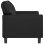 2-Sitzer-Sofa aus schwarzem Kunstleder, 120 cm von , Sofas - Ref: Foro24-359412, Preis: 268,75 €, Rabatt: %