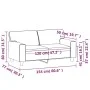 2-seater sofa in black synthetic leather 120 cm by , Sofas - Ref: Foro24-359412, Price: 268,75 €, Discount: %