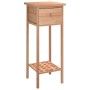 Side table with solid walnut wood drawer 25x25x60 cm by , Side tables - Ref: Foro24-350343, Price: 45,57 €, Discount: %