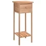 Side table with solid walnut wood drawer 25x25x60 cm by , Side tables - Ref: Foro24-350343, Price: 44,81 €, Discount: %