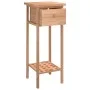 Side table with solid walnut wood drawer 25x25x60 cm by , Side tables - Ref: Foro24-350343, Price: 44,81 €, Discount: %