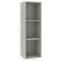 Bücherregal/TV-Schrank aus Betonsperrholz, 36 x 30 x 114 cm von , Bücherregale und Regale - Ref: Foro24-800139, Preis: 41,30 ...