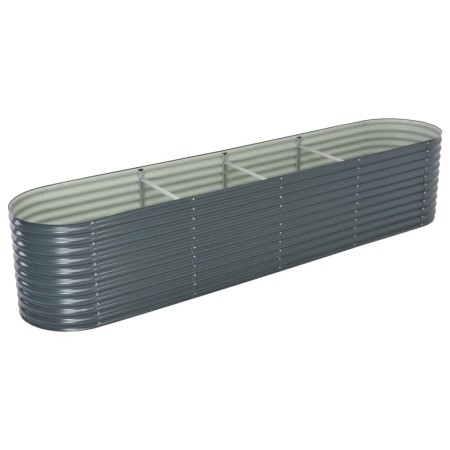 Arriate de acero galvanizado gris 400x80x81 cm de vidaXL, Maceteros y jardineras - Ref: Foro24-45521, Precio: 289,00 €, Descu...