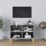 TV-Schrank, Beine aus Massivholz, betongrau, 69,5 x 30 x 50 cm von , TV-Möbel - Ref: Foro24-805927, Preis: 38,19 €, Rabatt: %