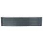 Gray galvanized steel flower bed 400x80x81 cm by vidaXL, Pots and planters - Ref: Foro24-45521, Price: 289,27 €, Discount: %