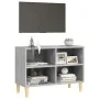 TV-Schrank, Beine aus Massivholz, betongrau, 69,5 x 30 x 50 cm von , TV-Möbel - Ref: Foro24-805927, Preis: 38,19 €, Rabatt: %