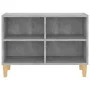 TV-Schrank, Beine aus Massivholz, betongrau, 69,5 x 30 x 50 cm von , TV-Möbel - Ref: Foro24-805927, Preis: 38,19 €, Rabatt: %