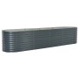 Arriate de acero galvanizado gris 400x80x81 cm de vidaXL, Maceteros y jardineras - Ref: Foro24-45521, Precio: 289,00 €, Descu...