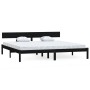 Schwarzer Super-King-Bettrahmen aus Massivholz, 180 x 200 cm von , Betten und Lattenroste - Ref: Foro24-810166, Preis: 153,10...
