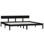 Black Super King solid wood bed frame 180x200 cm by , Beds and slatted bases - Ref: Foro24-810166, Price: 124,32 €, Discount: %