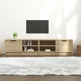 TV cabinet 2 pieces oak plywood 80x35x36.5 cm by , TV Furniture - Ref: Foro24-811473, Price: 88,20 €, Discount: %