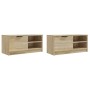 TV-Schrank 2 Stück Eichensperrholz 80x35x36,5 cm von , TV-Möbel - Ref: Foro24-811473, Preis: 89,58 €, Rabatt: %