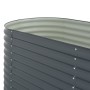 Graues Blumenbeet aus verzinktem Stahl, 400 x 80 x 81 cm von vidaXL, Töpfe und Pflanzgefäße - Ref: Foro24-45521, Preis: 288,7...
