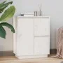 Sideboard aus massivem weißem Kiefernholz, 60 x 34 x 75 cm von , Sideboards - Ref: Foro24-813391, Preis: 85,62 €, Rabatt: %