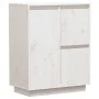 Sideboard aus massivem weißem Kiefernholz, 60 x 34 x 75 cm von , Sideboards - Ref: Foro24-813391, Preis: 85,62 €, Rabatt: %