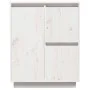 Sideboard aus massivem weißem Kiefernholz, 60 x 34 x 75 cm von , Sideboards - Ref: Foro24-813391, Preis: 85,62 €, Rabatt: %